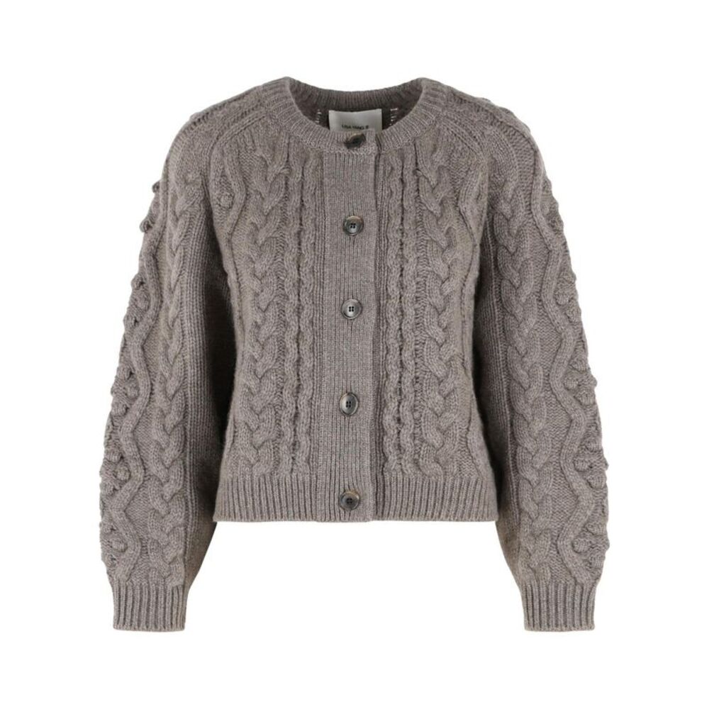 Lisa Yang 'Winroe' Beige Truffle Cashmere Cardigan Women